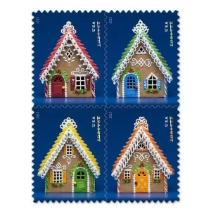 Contemporary Christmas: Gingerbread Houses Stamps